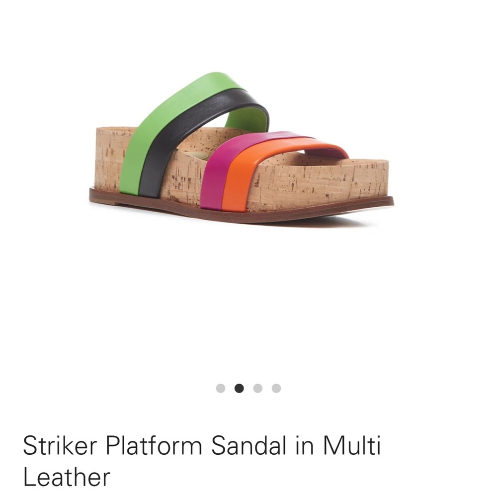 NWOB, Gabriela Hearst leather multicolored “Striker Platform Sandal” size 38 - Picture 2 of 13